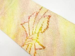 本総絞り束ね熨斗模様名古屋帯